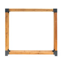 Étagère à bois de cheminée en bois brut 198x40x180cm Michel XXL - Westmann