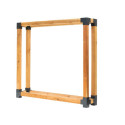 Étagère à bois de cheminée en bois brut 198x40x180cm Michel XXL - Westmann