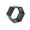 Étagère à bois de cheminée en acier noir 88x45x77cm Biene - Westmann