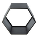 Étagère à bois de cheminée en acier noir 88x45x77cm Biene - Westmann