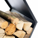 Étagère à bois de cheminée en acier noir 88x45x77cm Biene - Westmann