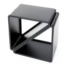 Étagère à bois de cheminée en acier noir 57x35,5x56cm - Westmann