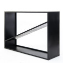 Étagère à bois de cheminée en acier noir 114,5x35x80cm - Westmann