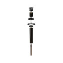 Kit de cheminée pour sauna extérieur Ø119mm - Narvi 15 - Noir avec laine minérale ignifuge