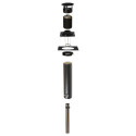 Kit de cheminée pour sauna extérieur Ø119mm avec registre - Narvi 15 - Noir