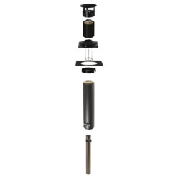 Kit de cheminée Ø119mm avec registre pour sauna extérieur – Narvi 15