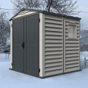 Abri de jardin en PVC 3,65m² Storemate + plancher - DURAMAX