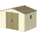 Abri de jardin en PVC 8,05m² Woodbridge + kit de fondation DURAMAX