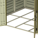 Abri de jardin en PVC 8,05m² Woodbridge + kit de fondation DURAMAX
