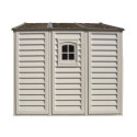 Abri de jardin en PVC 8,05m² Woodbridge + kit de fondation DURAMAX