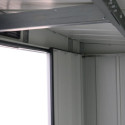 Abri de jardin en métal anthracite 3,25m² - DURAMAX + kit ancrage