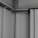 Abri de jardin en métal anthracite 3,25m² - DURAMAX + kit ancrage