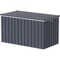 Coffre de rangement en métal anthracite 585L DURAMAX