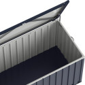 Coffre de rangement en métal anthracite 585L DURAMAX