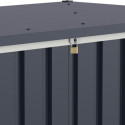 Coffre de rangement en métal anthracite 585L DURAMAX