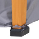 Rideaux en polyester gris pour tonnelle de jardin 395x395cm - Sunjoy