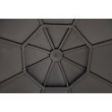 Rideaux en polyester gris pour tonnelle de jardin 395x395cm - Sunjoy
