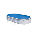 Piscine hors sol Fidji ovale en acier blanc 744x399cm – Gré