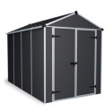 Abri de jardin RUBICON 5,6m² en aluminium et polycarbonate - Palram