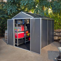 Abri de jardin RUBICON 5,6m² en aluminium et polycarbonate - Palram