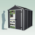Abri de jardin RUBICON 5,6m² en aluminium et polycarbonate - Palram