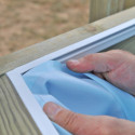 Piscine bois ovale 755x456cm ORANGE - Gré