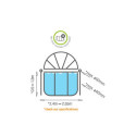 Dôme de piscine ronde diam 244cm – universel – Exit Toys