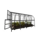 Serre de jardin 12m² Baltic LT en acier et panneaux de polycarbonate de - Klasika