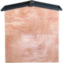Clapier d'extérieur en bois FSC thermo-traité 101x55x100cm + extension grillagée - Shelty Pet
