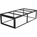 Clapier d'extérieur en bois FSC thermo-traité 101x55x100cm + extension grillagée - Shelty Pet