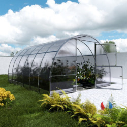 Serre de jardin 12m² Easy en acier et panneaux de polycarbonate de 6 mm - Klasika