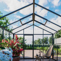 Serre de jardin 310x608cm Classique en aluminium et panneaux en verre trempé - BloomCabin