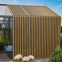 Serre de jardin 310x459cm Classique en aluminium, bois et panneaux en verre trempé - BloomCabin