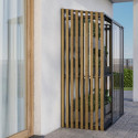 Serre de jardin adossée Mini 1,4m² en aluminium, bois et panneaux en verre trempé - BloomCabin