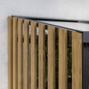 Serre de jardin adossée Mini 1,4m² en aluminium, bois et panneaux en verre trempé - BloomCabin