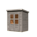 Abri de jardin en bois 2,2m² - gris naturel - Merseburg 2 - Karibu