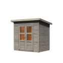 Abri de jardin en bois 3,3m² - gris naturel - Merseburg 3 - Karibu