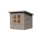 Abri de jardin en bois 4,5m² - gris naturel - Merseburg 4 - Karibu