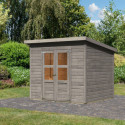 Abri de jardin en bois gris naturel - Merseburg 5 - Karibu