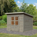 Abri de jardin en bois 5,90m² - gris naturel - Merseburg 6 - Karibu