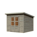 Abri de jardin en bois 5,90m² - gris naturel - Merseburg 6 - Karibu
