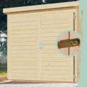 Abri à vélos en bois brut 4,6m² - pour 4 vélos - Karibu
