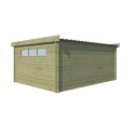 Chalet Moderne 21,09m² en bois traité 44mm avec toit isolé - Gardenas