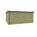 Chalet Moderne 21,09m² en bois traité 44mm avec toit isolé - Gardenas