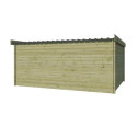 Chalet Moderne 21,09m² en bois traité 44mm avec toit isolé - Gardenas