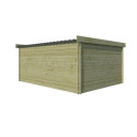 Chalet Moderne 21,09m² en bois traité 44mm avec toit isolé - Gardenas