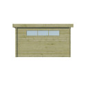Chalet Moderne 21,09m² en bois traité 44mm avec toit isolé - Gardenas