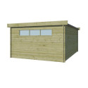 Chalet Moderne 21,09m² en bois traité 44mm avec toit isolé - Gardenas