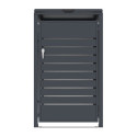 Abri cache-poubelle en acier galvanisé anthracite pour container 240L - X-METAL