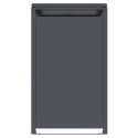 Abri cache-poubelle en acier galvanisé anthracite pour container 240L - X-METAL